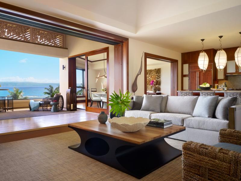 Montage Kapalua Bay - Residence Living Room